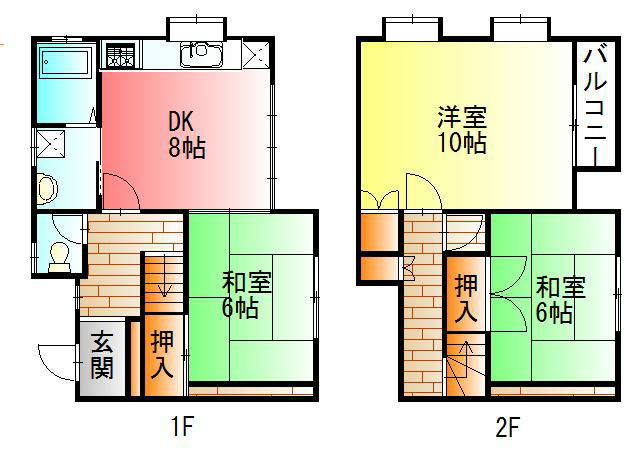 さくらハウス  2号室 間取り