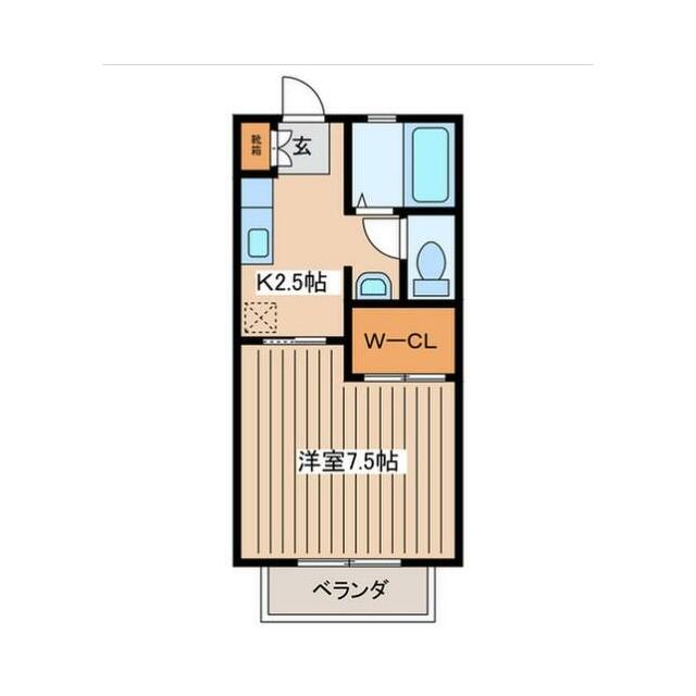 シャンテ 203号室 間取り