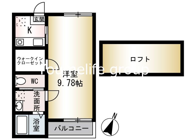 ピオニール 103号室 間取り