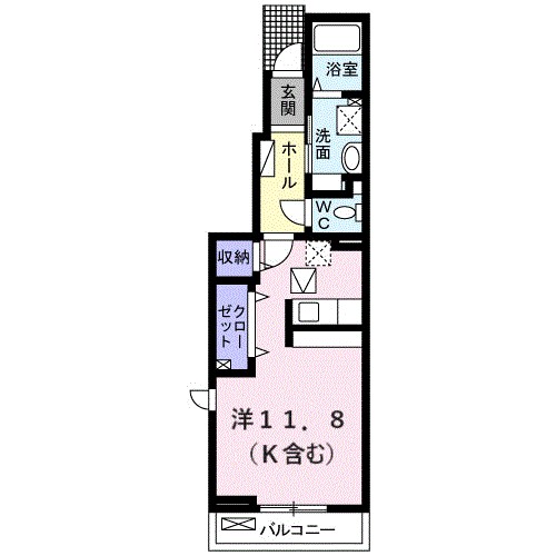 レアリゼ 105号室 間取り