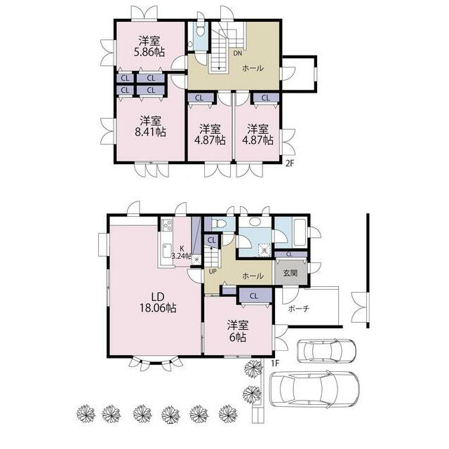 曽屋貸家 間取り