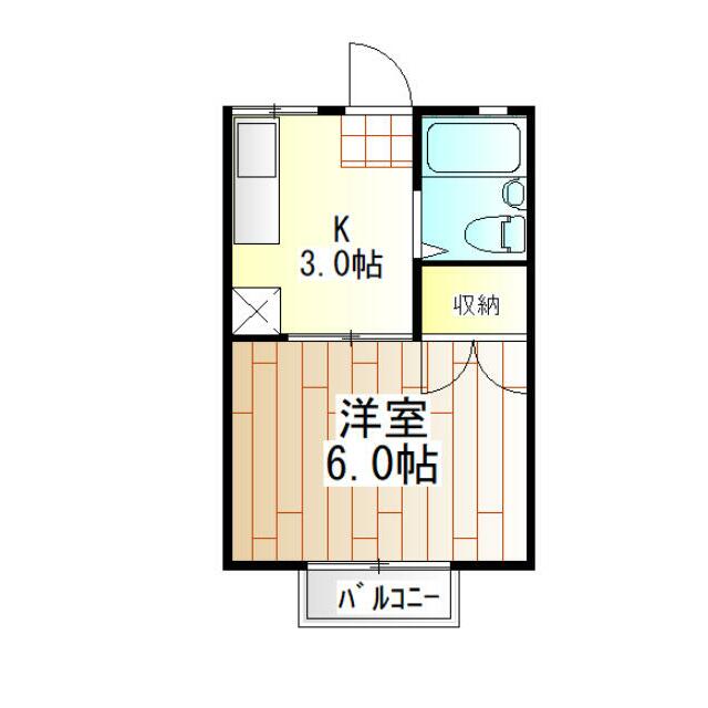 ル・ショコラ本厚木 106号室 間取り