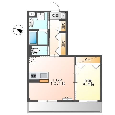 ATB松之内 202号室 間取り