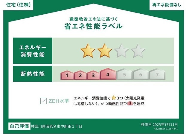 アプリコットＥ 省エネ性能ラベル