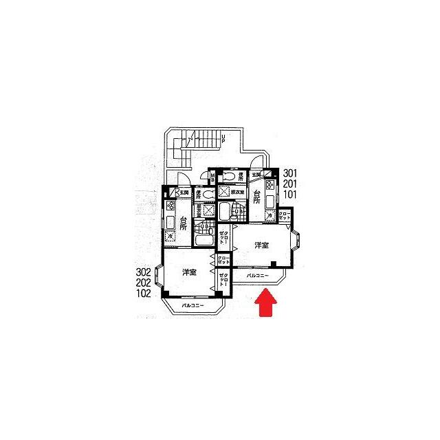 エクセルＫＭＴ 201号室 間取り