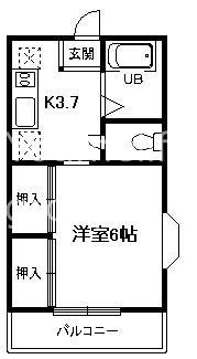 サンハイツ泉 203号室 間取り