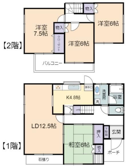 毛利台三丁目貸家 間取り