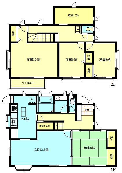 古樫貸家 間取り