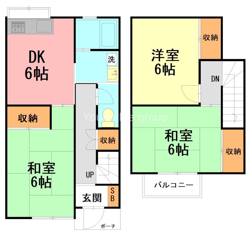 サンライズ 107号室 間取り