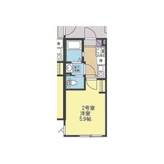 ウェリナ湘南 102号室 間取り