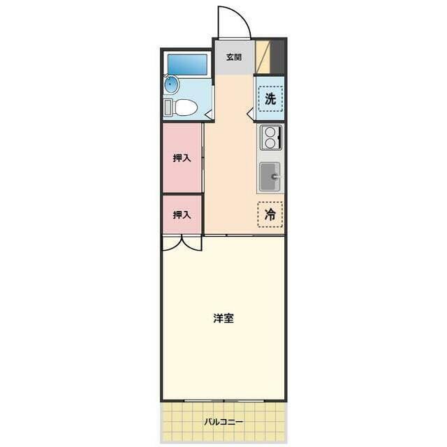 ピノ・ノアールKOZU 107号室 間取り