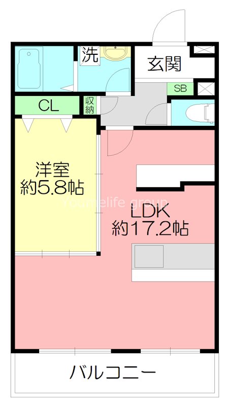 ルミエールⅢ 205号室 間取り