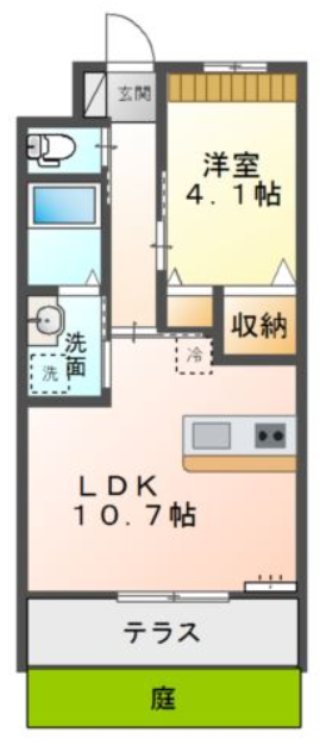 サン・ドゥーズ湘南 103号室 間取り