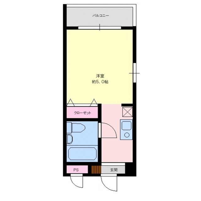 ドミール洋光台 203号室 間取り