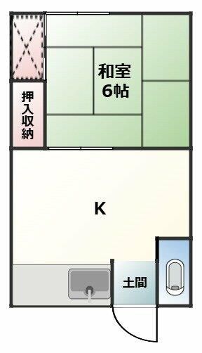 平井荘 104号室 間取り