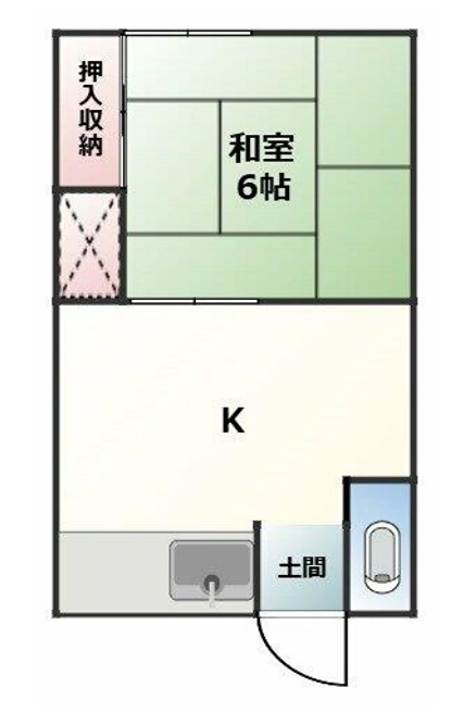 平井荘 202号室 間取り