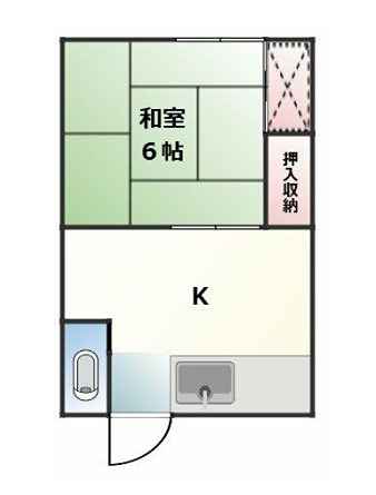 平井荘 201号室 間取り