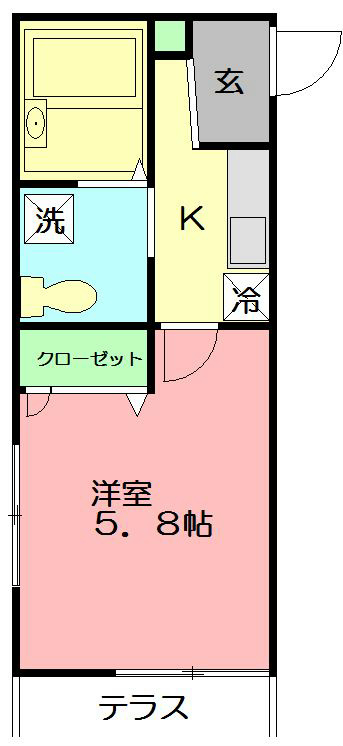 MEGAWATT（メガワット）  103号室 間取り