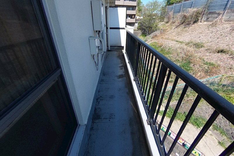 築山コーポ ベランダ