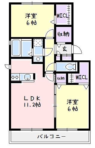 湘南ＳＫＹブライト  202号室 間取り