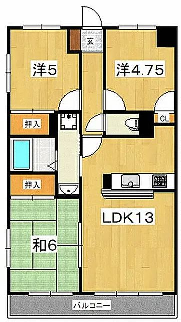 フローレンスユー 105号室 間取り
