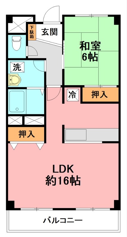 コスタビラ 407号室 間取り