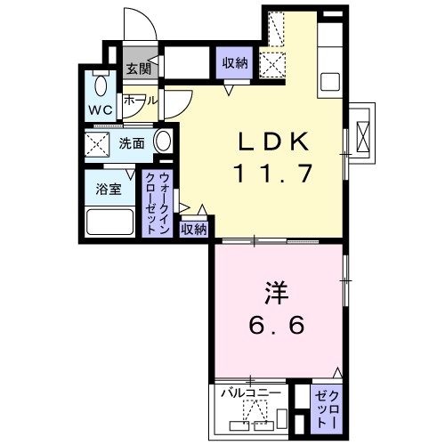ルミソラーレ 401号室 間取り