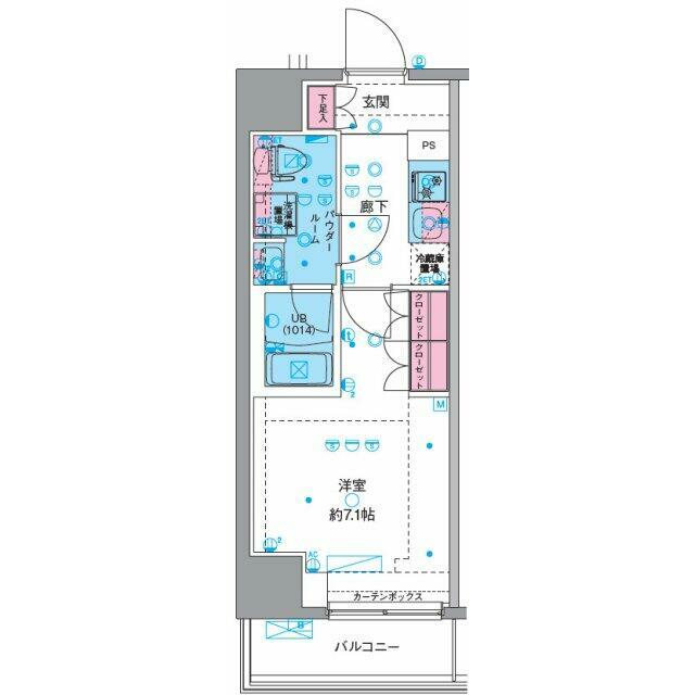 ＧＥＮＯＶＩＡ平塚 0806号室 間取り
