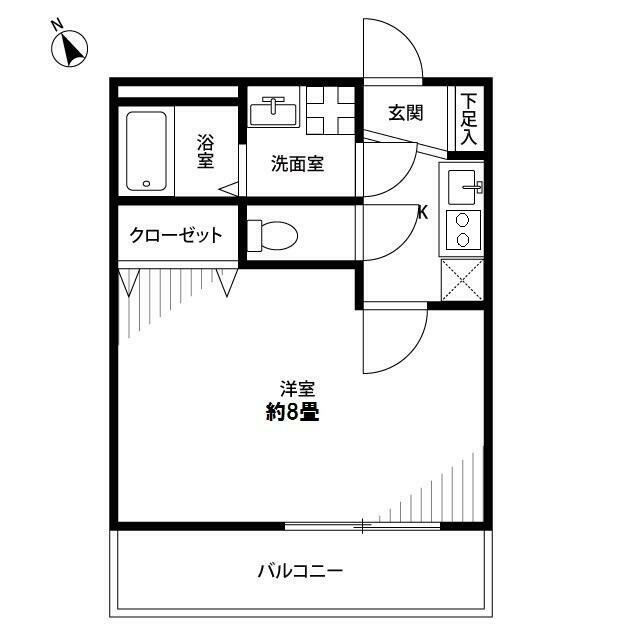 アムール IYAMAⅠ 202号室 間取り