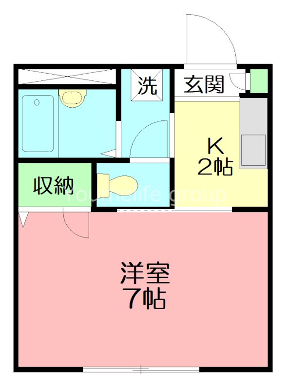 アーバングレイス 202号室 間取り