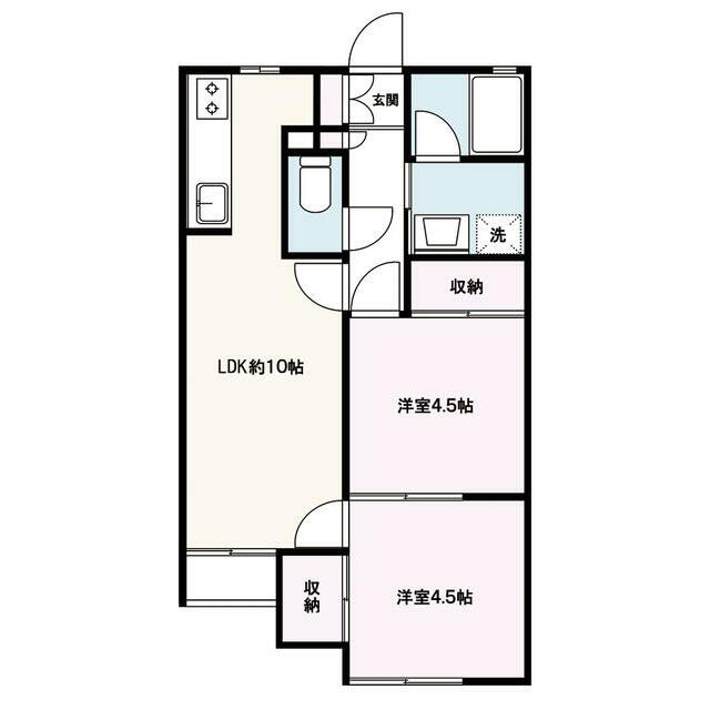 ロードリーＴ・Ⅰ 203号室 間取り