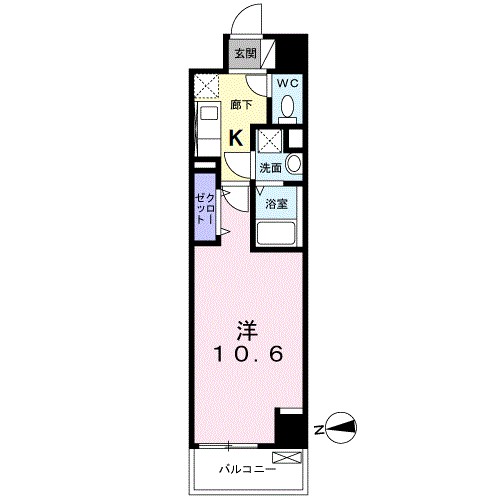 ヴァンベールさがみ野 701号室 間取り