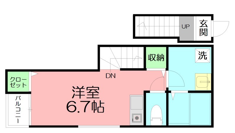 イーストヒルズ 205号室 間取り