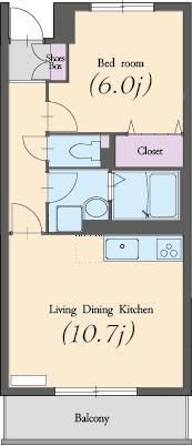 アルエット湘南 402号室 間取り