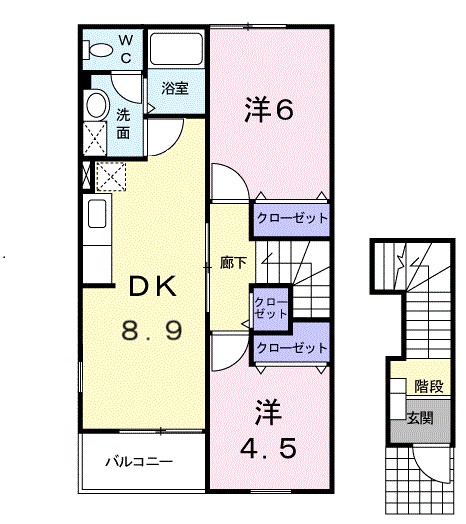 グロースベルクⅡ 201号室 間取り
