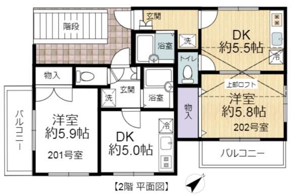 コーポ温水 間取り