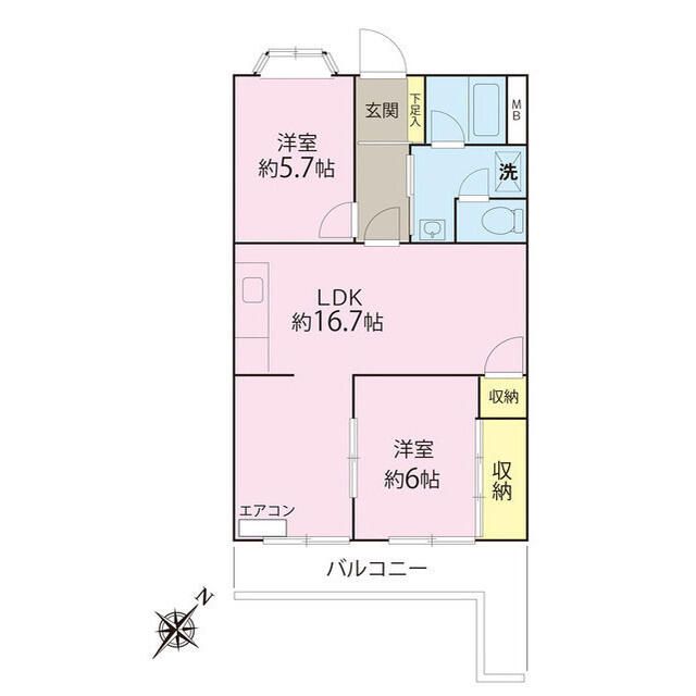ロイヤルプラザ湘南 103号室 間取り