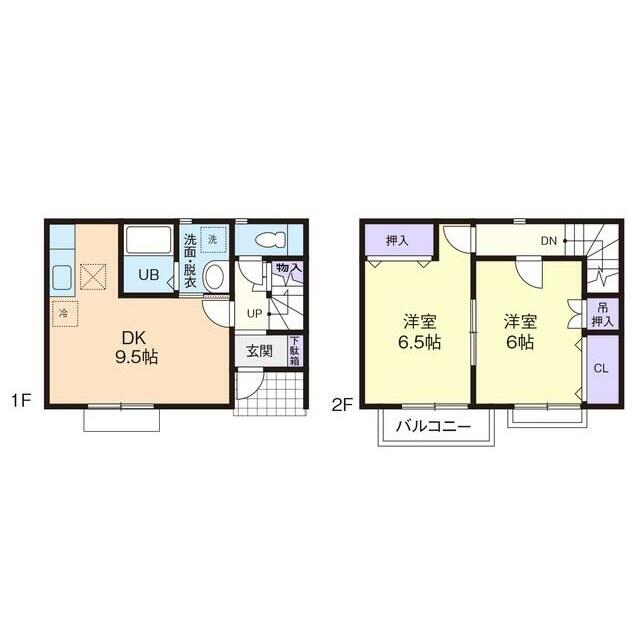 Ｄｕｐｌｅｘ　Ｋｏｓａｗａ 101号室 間取り
