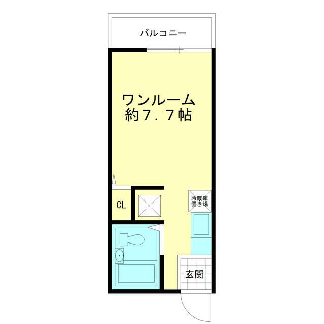 神明ハイツ 202号室 間取り