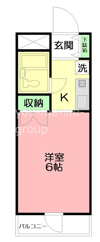 プラーズ徳延 408号室 間取り
