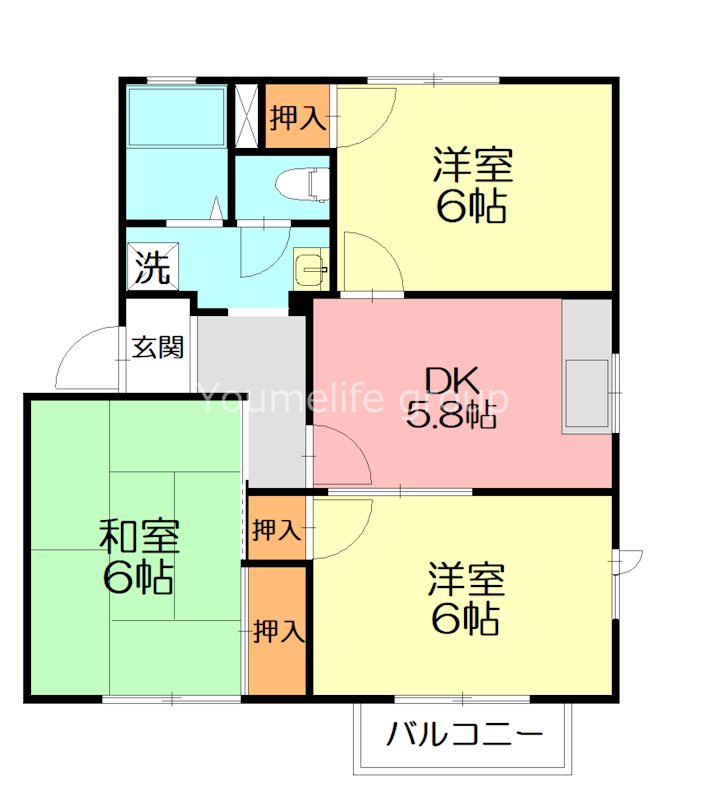 フレグランス・Ｓ　Ｂ 101号室 間取り