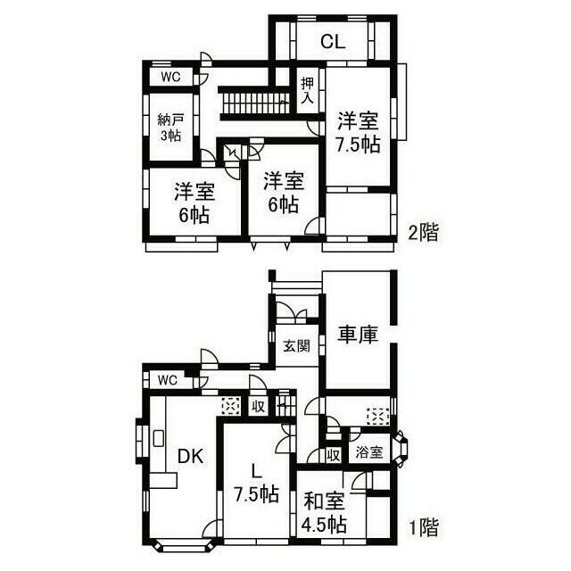 久野貸家  間取り