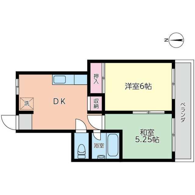 グリーンヒル藤沢 202号室 間取り