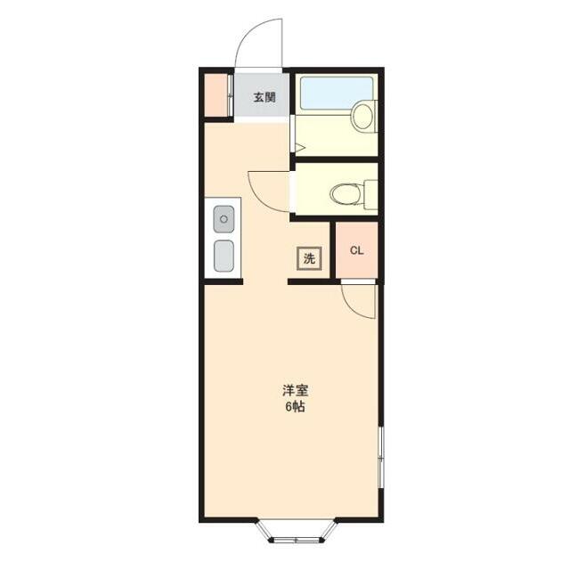 フミショーハイツ 201号室 間取り