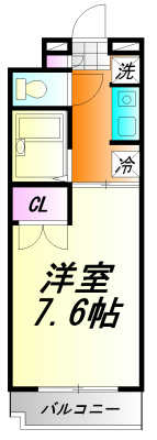 ラベーラ 402号室 間取り