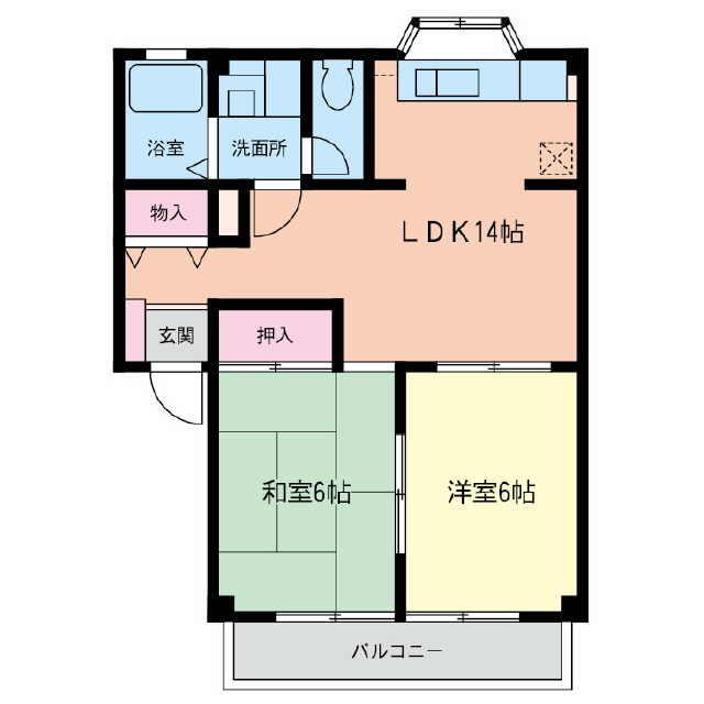 相武台コート 302号室 間取り