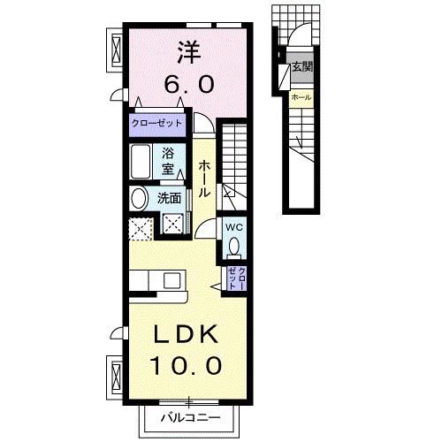 ベル　ツリー 203号室 間取り