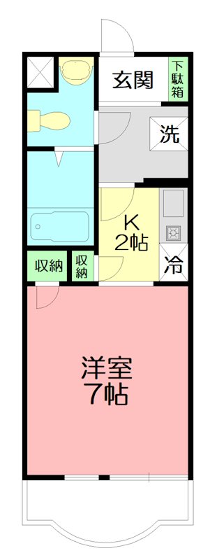ヴィスタリア湘南 106号室 間取り