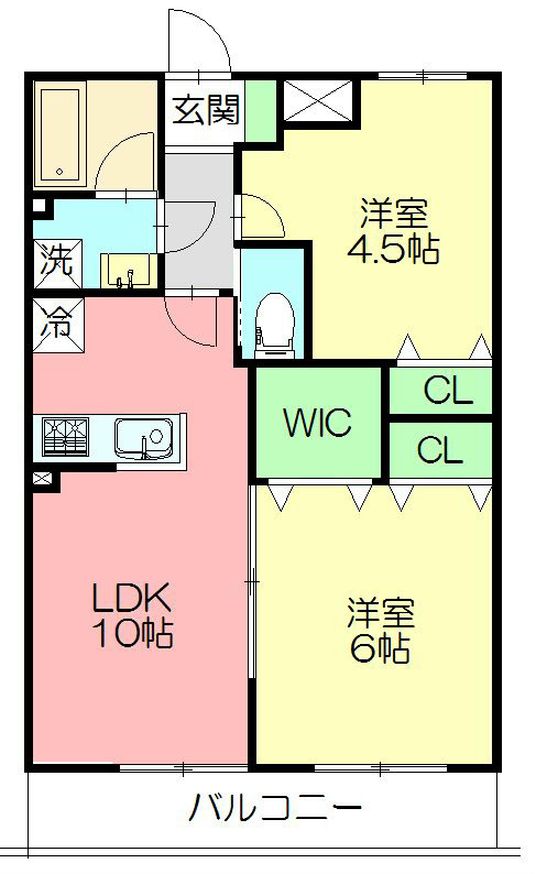 ルミエールブランシュ 103号室 間取り