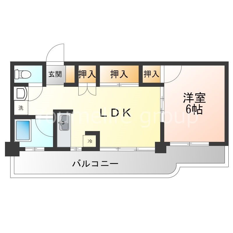インベストメント高森Ⅰ 302号室 間取り